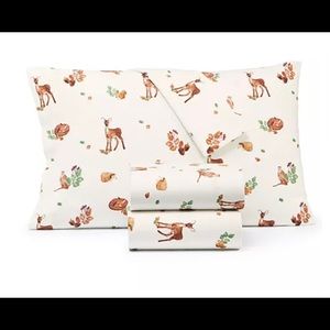 Cotton printed flannel sheet set